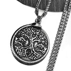 Tree Of Life Steel Pendant Yggdrasil Nordic Punk