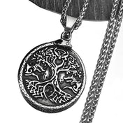 Tree Of Life Steel Pendant Yggdrasil Nordic Punk