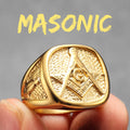 Masonic Ring — Stainless Steel
