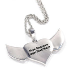 Heart Photo Pendant Necklace Stainless Steel