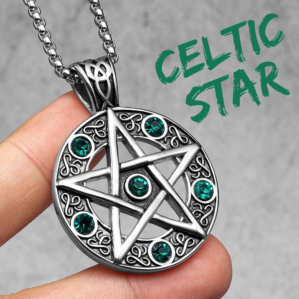 Star of David Pendant — Stainless Steel