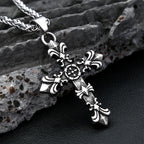 Fashion 316L Stainless Steel Christian Cross Necklace For Men Women Hip Hop Cool Religious Charm Pendant Punk Jewelry