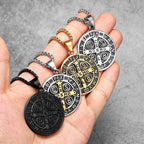 St. Benedict Pendant Necklace — Stainless Steel