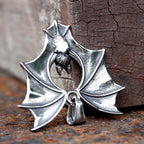 2023 New Design Stainless Steel Bat Pendant Detailed Necklace Punk Biker Animal Jewelry High Quality Gift Accessories