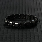 Hematite Therapy Stretch Bracelet — Mixed Metal
