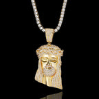 Necklaces Chain For Women Mens Full Iced Out Zircon Custom Big Jesus Pendant With Cuban Chain Hip Hop Jewelry