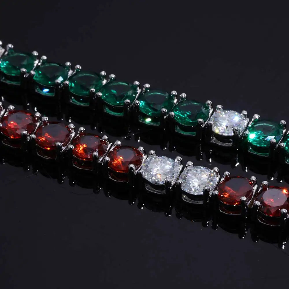 Silver 925 Moissanite Tennis Bracelet Iced Out