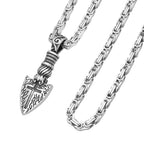Viking Spearhead Pendant — Stainless Steel