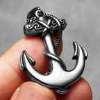 Pirate Anchor Pendant Necklace — Stainless Steel