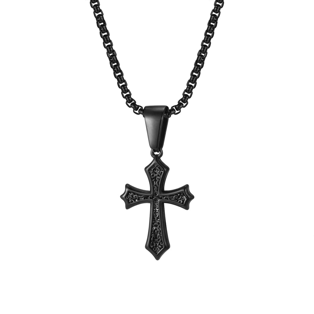 Cross Stainless Steel Pendant Necklace