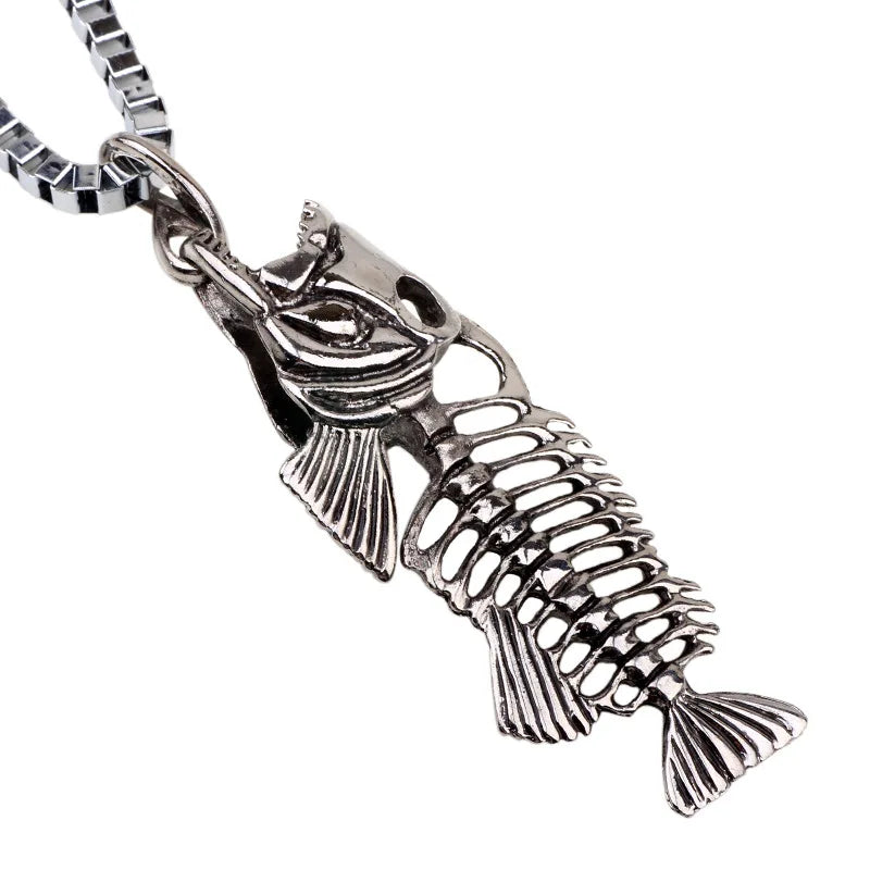 Charm Blue Whale Jumping Pendant Necklace Fashionable Men And Women Simple Necklace Sweater Chain Accessories Jewelry