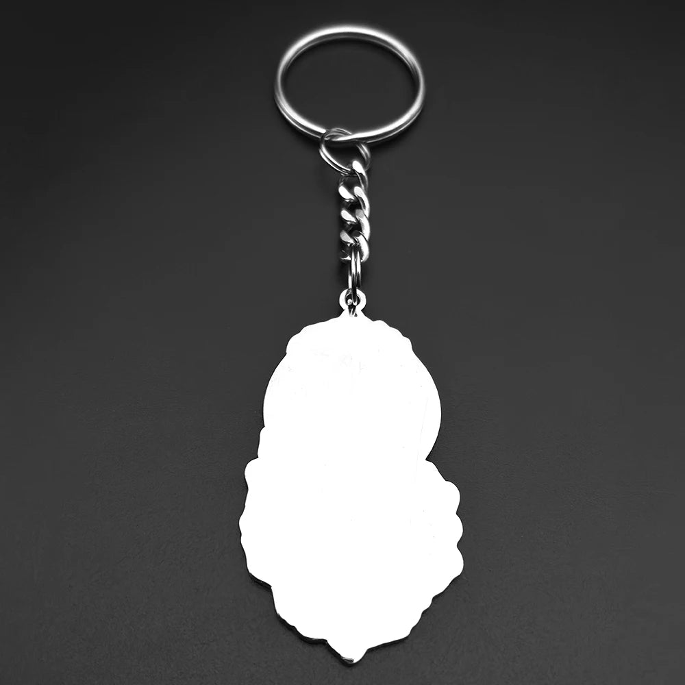 Key Silver Chain Dark Burning Church Crescent