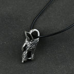 Viking Wolf Head Necklace Pendant Norse Viking Amulet Men Women Original Animal Jewelry