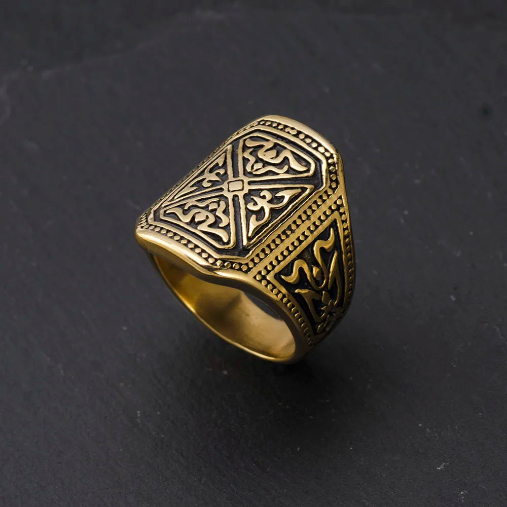 Dark Halloween Biker Ring — Stainless Steel Band