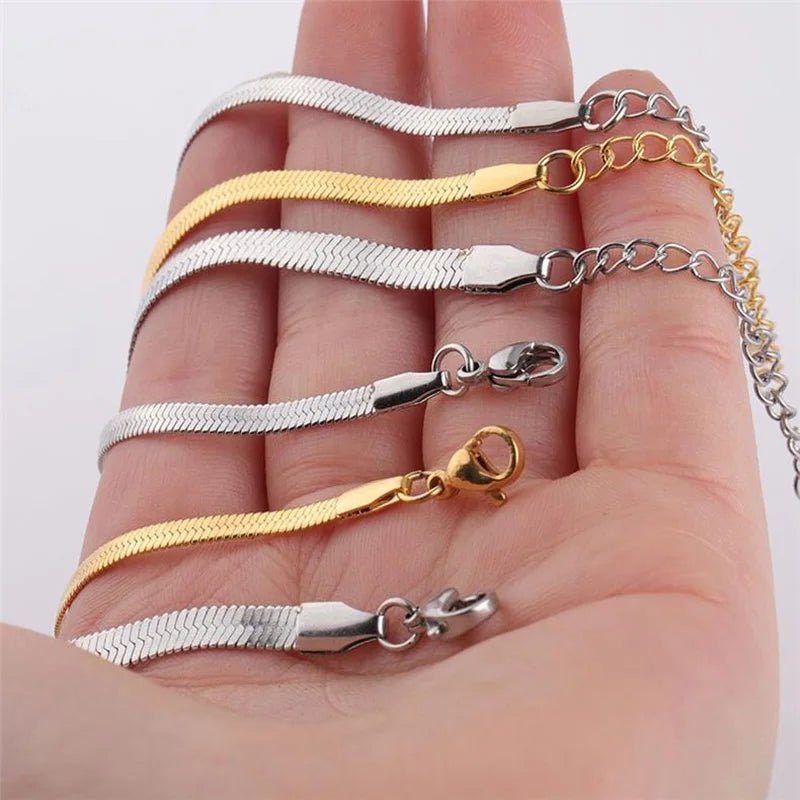 Stainless Steel Snake Bracelet Blade Chain