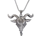 Baphomet Goat Head Pendant Necklace — Stainless Steel