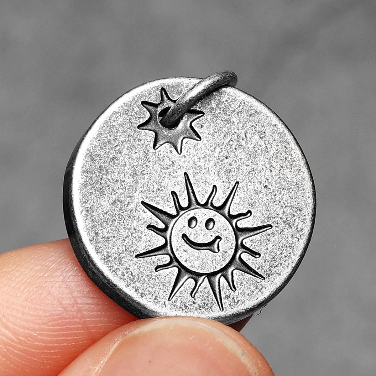 Retro Lightning Pray Tag Stainless Steel Men Necklaces Pendant Chain Punk for Women Fashion Jewelry Gifts Wholesale Dropshiping