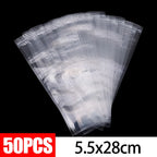 300/50Pcs Disposable Transparent Popsicle Bags Ice Cream Juice Yogurt Chocolate Ice Bags DIY Kitchen Accessories Cool