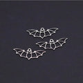 3pcs Gothic Cute Tiny Bat Charms Stainless Steel Pendant for Jewelry Making Necklaces Bracelets Earrings diy Accessories Gift