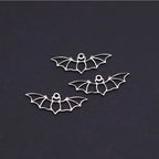 3pcs Gothic Cute Tiny Bat Charms Stainless Steel Pendant for Jewelry Making Necklaces Bracelets Earrings diy Accessories Gift