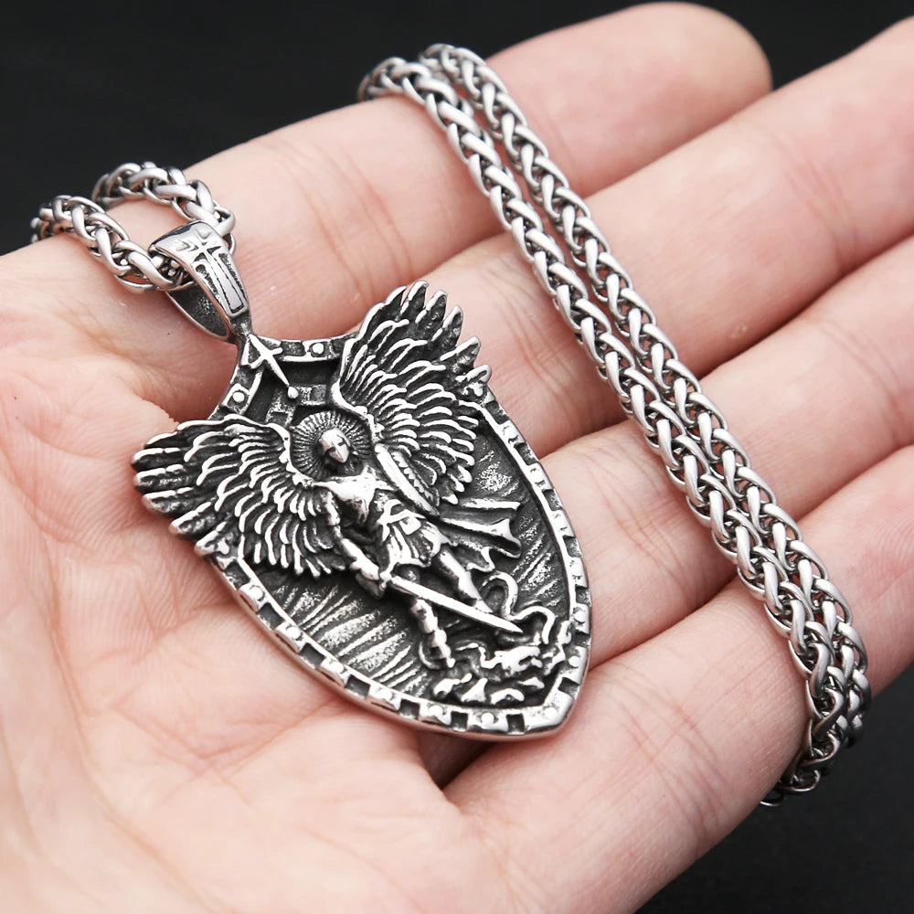 Angel Stainless Steel Pendant Necklace