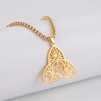 Lion King Crown Box Chain Pendant — Stainless Steel