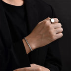Silver Color Stainless Steel Flat Snake Chain Bracelet Hip Hop Simple Men Bracelet Fashion Jewelry Bracelet For Women