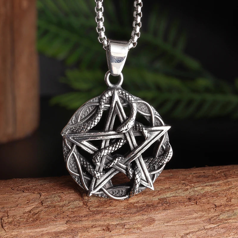 Vajra Pendant Necklace — Stainless Steel