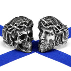 Religion Jesus Skull Ring — Stainless Steel