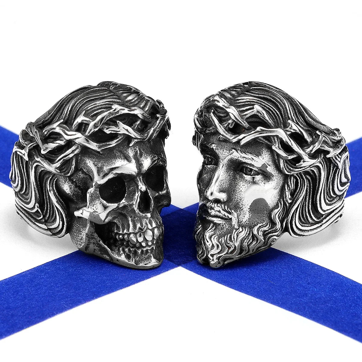 Religion Jesus Skull Ring — Stainless Steel