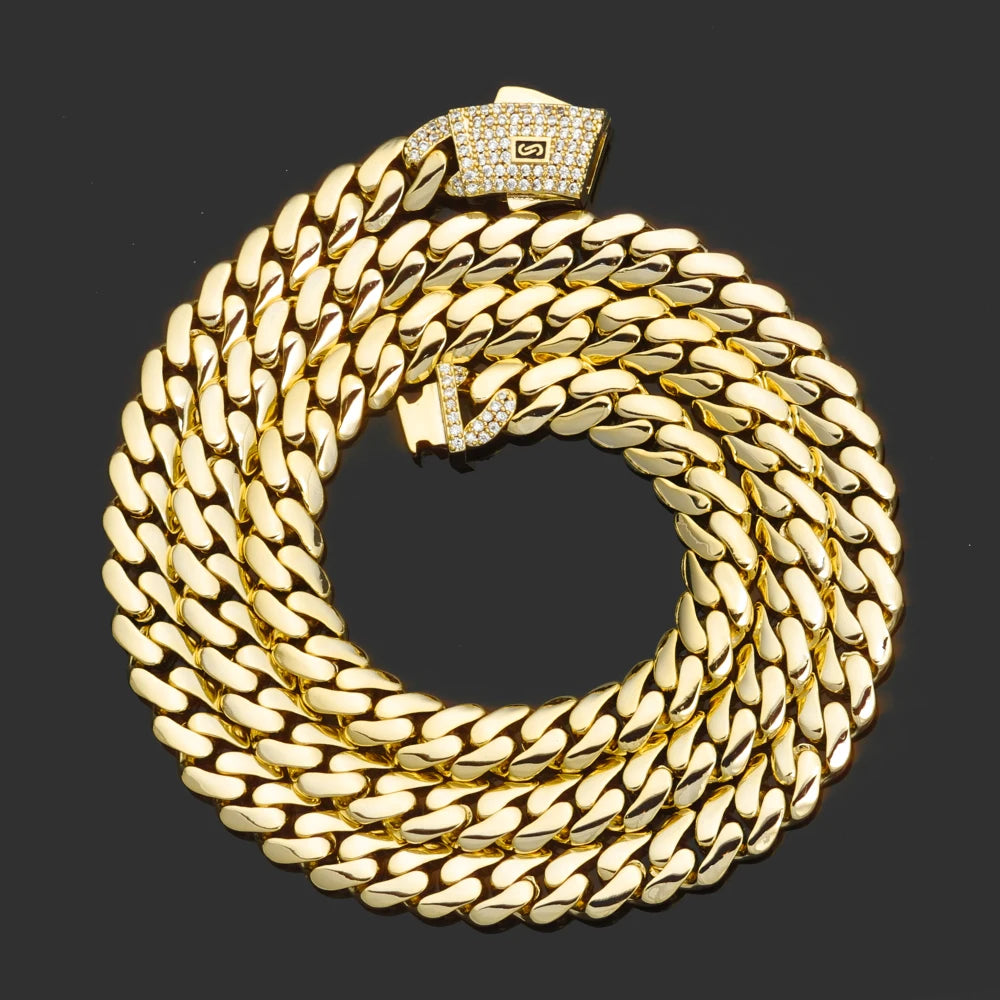 925 Silver VVS Moissanite Monaco Chain Necklace