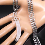 Sword Steel Pendant Islamic Arabic Imam Ali Knife