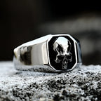 Skull Ring — High Polish Stainless Steel Vintage
