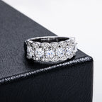 Iced Out Eternity Ring — 925 Silver