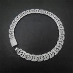 Iced Out Cuban Chain Necklace Stainless Steel 16MM
