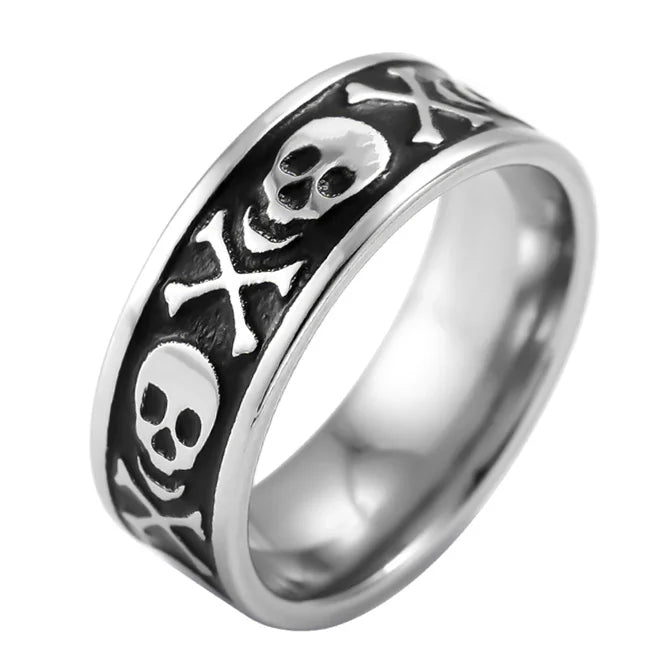 10mm Wide Band Ring — Stainless Steel
