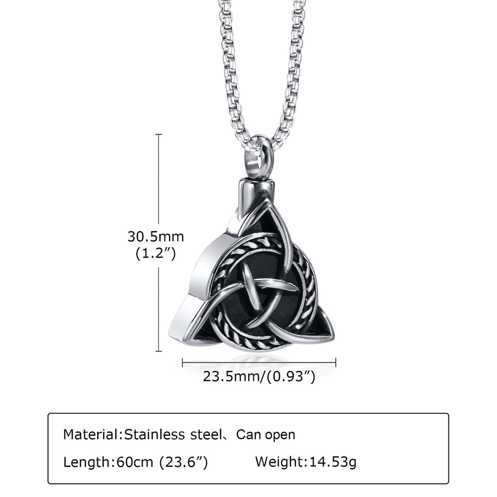 Celtic Knot Memorial Pendant — Stainless