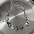 Punk Stainless Steel Star Geometry Pendant necklace for Men Hip Hop Elements Jewelry