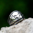 2022 NEW Men's 316L stainless-steel rings Punisher skeleton mask Vintage ring for teens FASHION Jewelry Gifts free shipping