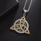 Vegvisir Nordic Rune Compass Pendant Necklace — Zinc Alloy