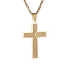 Vintage Christian Ice Crystal Jesus Head Pendant Necklace for Men and Women Cross Catholic Amulet Jewelry