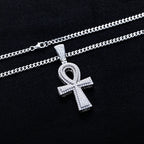 Iced Out Cross Pendant — 925 Silver