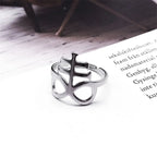Cross Ring — Stainless Steel Adjustable