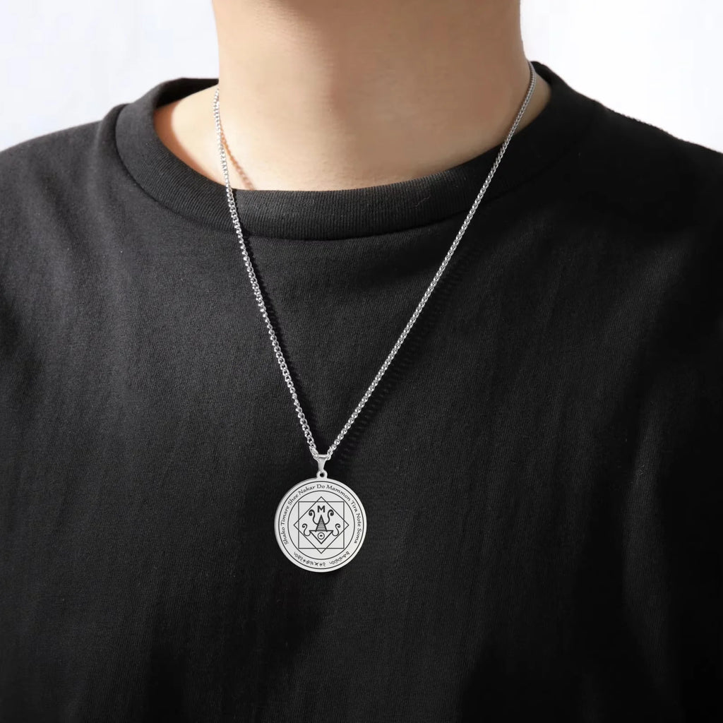 Mammon Talisman Pendant Necklace — Gold