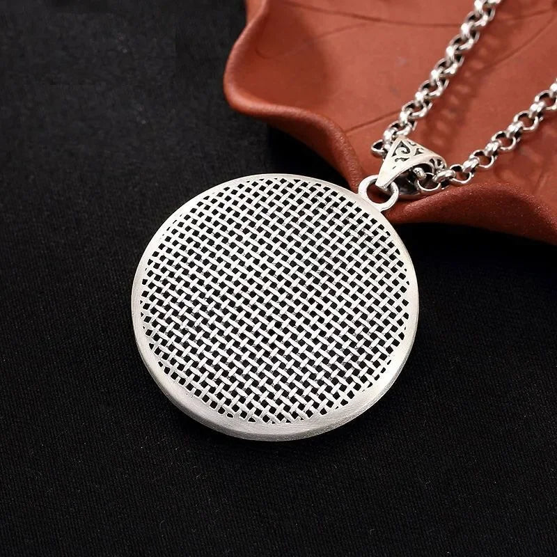 Silver-Tone Phoenix Pendant Necklace — Hollow Out