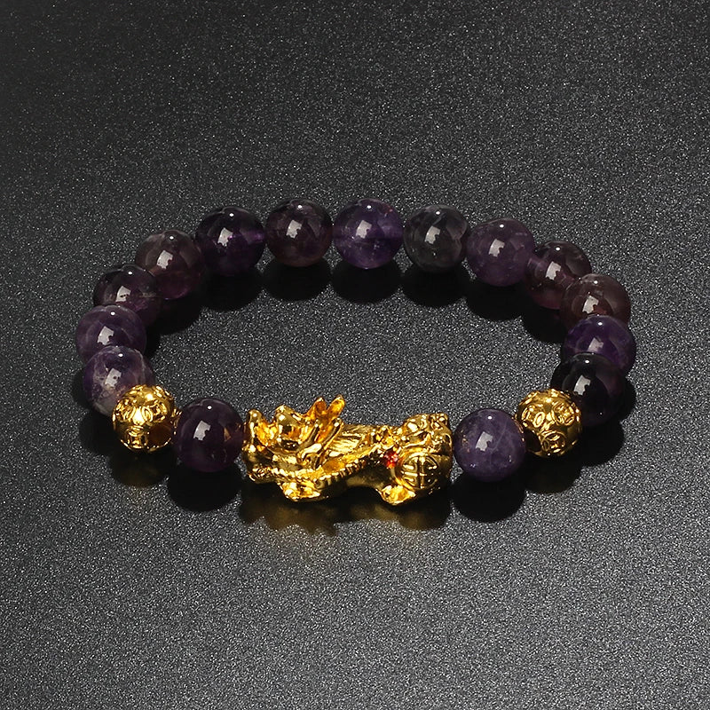 Color-Changing Natural Stone Pi Xiu Beaded Bracelet