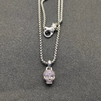2025 New High-Quality Christmas Fashion Simple Skull Head Necklace Halloween Gift