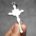 INRI Jesus Cross Pendant — Stainless Steel