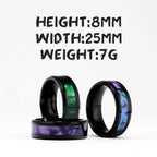 Black Aurora Ring Stainless Steel