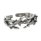 Robot Ghost Skull Open Ring — Stainless Steel